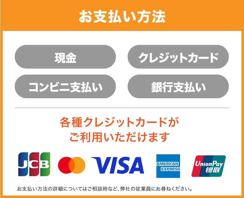 お支払い方法