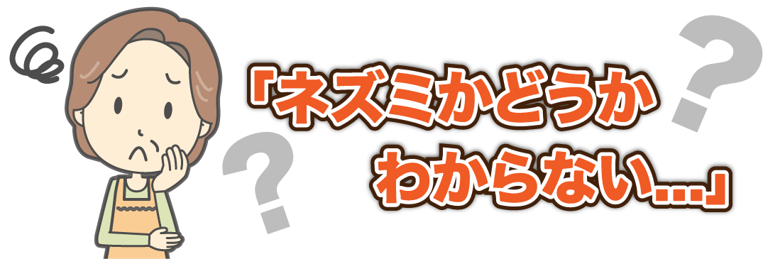 「ネズミかどうかわからない...」