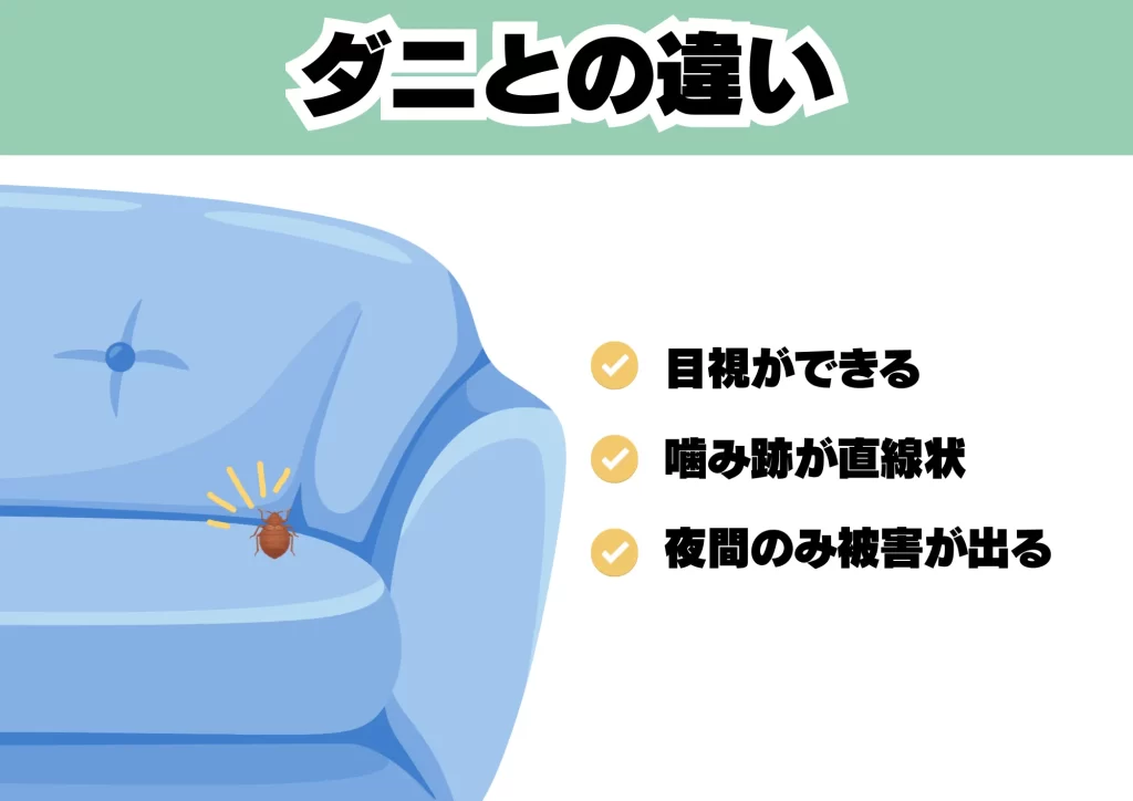 ダニとの違い